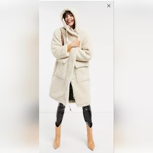 Asos borg coat